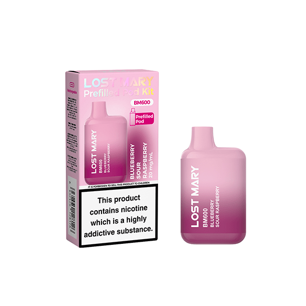 20mg Lost Mary BM600 Prefilled Pod Vape Kit 600 PuffsVaping ProductsLost MaryVaperrShop