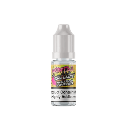 20mg Mental Bar Salts By Signature Vapours 10ml Nic Salt (50VG/50PG)Vaping ProductsSignature VapoursVaperr Shop