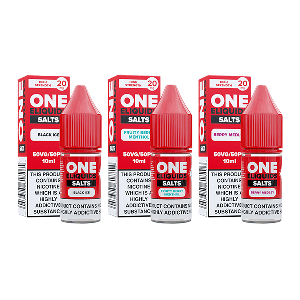 20mg One E - Liquids Flavoured Nic Salts 10ml (50VG/50PG)Vaping ProductsOne EliquidsVaperr Shop