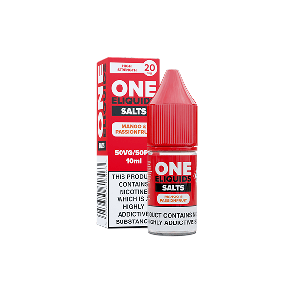 20mg One E - Liquids Flavoured Nic Salts 10ml (50VG/50PG)Vaping ProductsOne EliquidsVaperr Shop