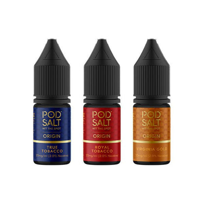 20mg Pod Salt Origins 10ml Nic Salt (50VG/50PG)Vaping ProductsPod SaltVaperr Shop