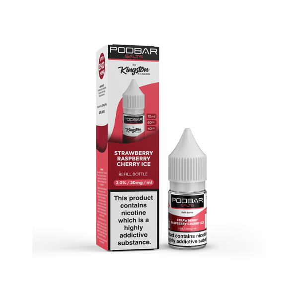 20mg Podbar Salts by Kingston 10ml Refill Nic Salts (60VG/40PG)Vaping ProductsPodbarVaperr Shop