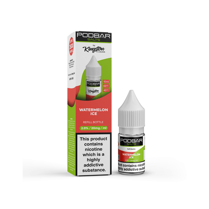 20mg Podbar Salts by Kingston 10ml Refill Nic Salts (60VG/40PG)Vaping ProductsPodbarVaperr Shop