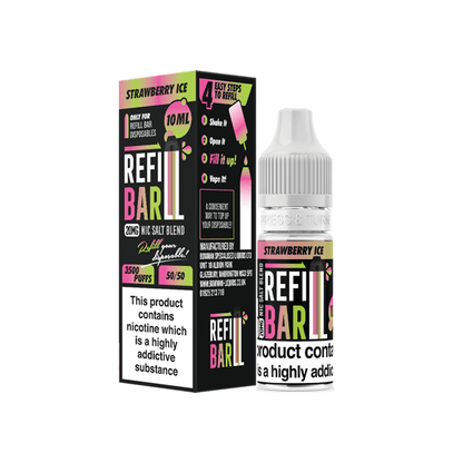 20mg Refill Bar Salts 10ml Nic Salts (50VG/50PG)Vaping ProductsRefill BarVaperr Shop