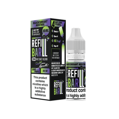 20mg Refill Bar Salts 10ml Nic Salts (50VG/50PG)Vaping ProductsRefill BarVaperr Shop