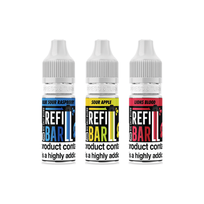 20mg Refill Bar Salts 10ml Nic Salts (50VG/50PG)Vaping ProductsRefill BarVaperr Shop