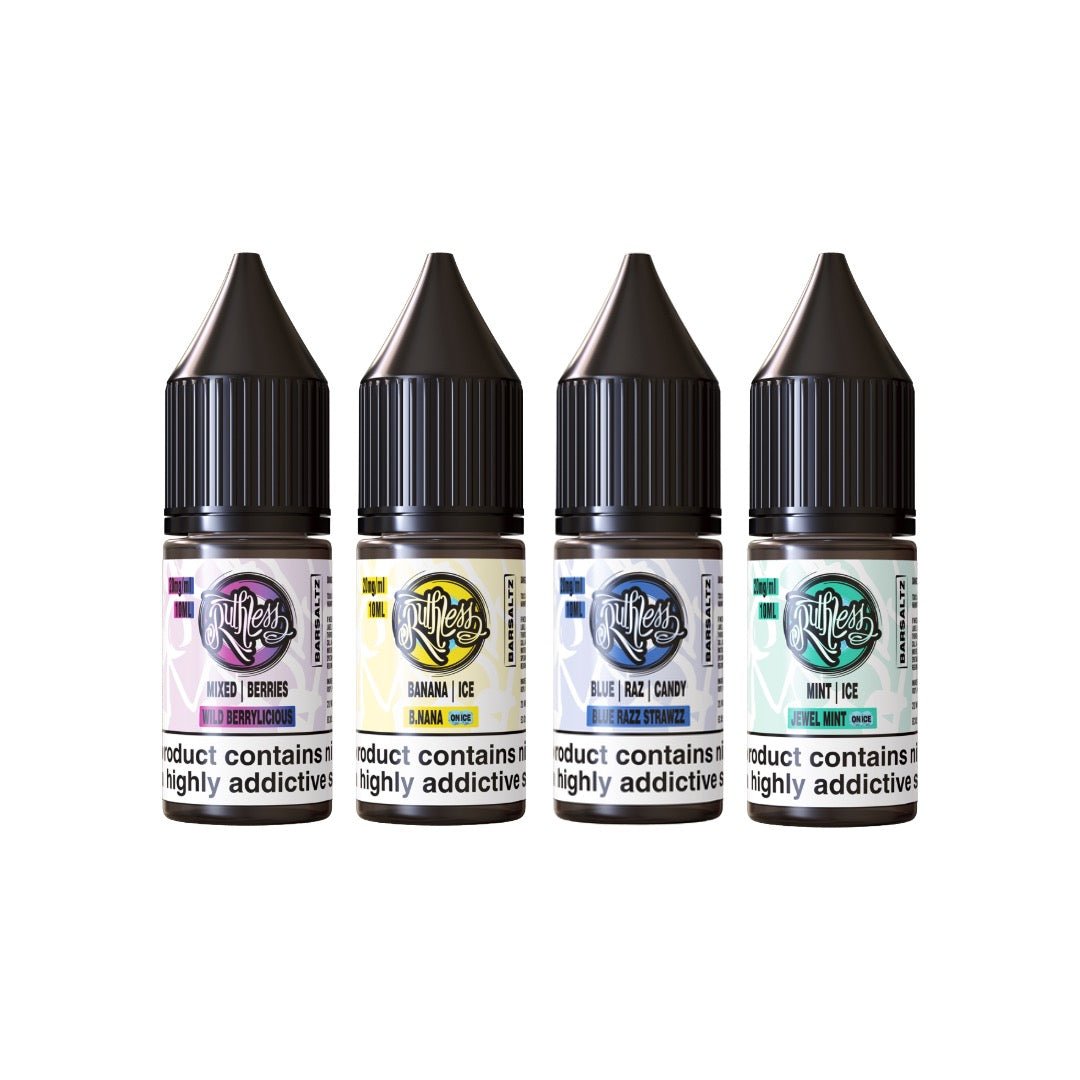 20mg Ruthless Bar Saltz 10ml Nic Salt (50VG/50PG)Vaping ProductsRuthlessVaperrShop