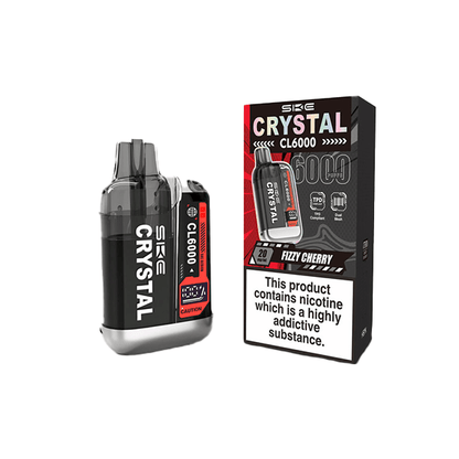 20mg SKE Crystal CL6000 Disposable Rechargeable Vape Kit 6000 PuffsVaping ProductsSKEVaperr Shop