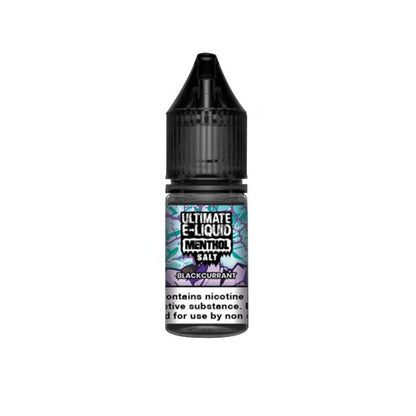 20mg Ultimate E - liquid Menthol Nic Salts 10ml (50VG/50PG)Vaping ProductsUltimate E - liquidVaperr Shop