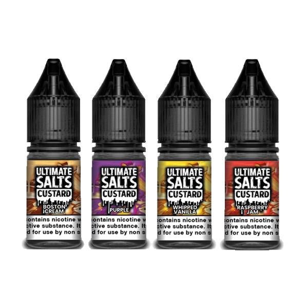 20MG Ultimate Puff Salts Custard 10ML Flavoured Nic SaltsVaping ProductsUltimate PuffVaperr Shop