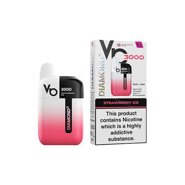 20mg Vapes Bar Diamond 3000 Pod Vape Kit 3000 PuffsVaping ProductsVapes BarsVaperrShop