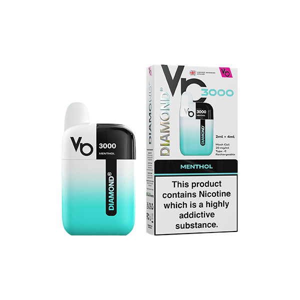 20mg Vapes Bar Diamond 3000 Pod Vape Kit 3000 PuffsVaping ProductsVapes BarsVaperrShop