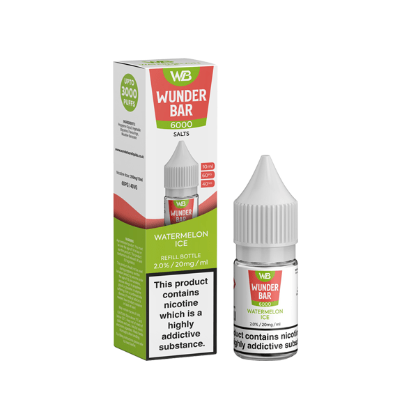 20mg Wunderbar 6000 Salts 10ml Nic Salts (60PG/40VG)Vaping ProductsWunderbarVaperr Shop