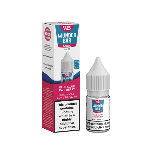 20mg Wunderbar 6000 Salts 10ml Nic Salts (60PG/40VG)Vaping ProductsWunderbarVaperr Shop