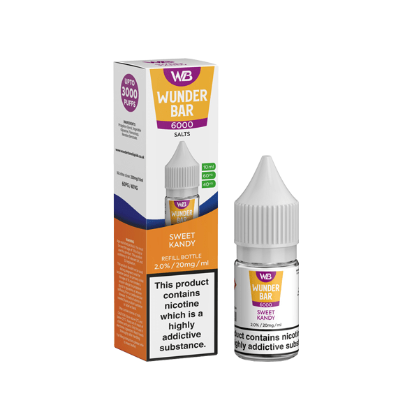 20mg Wunderbar 6000 Salts 10ml Nic Salts (60PG/40VG)Vaping ProductsWunderbarVaperr Shop