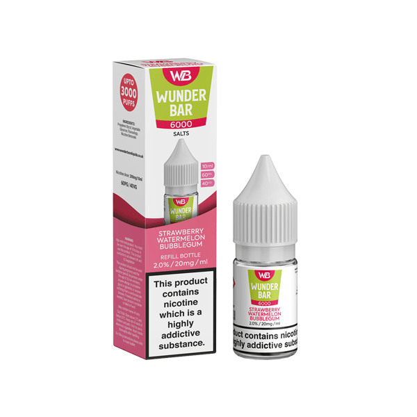 20mg Wunderbar 6000 Salts 10ml Nic Salts (60PG/40VG)Vaping ProductsWunderbarVaperr Shop