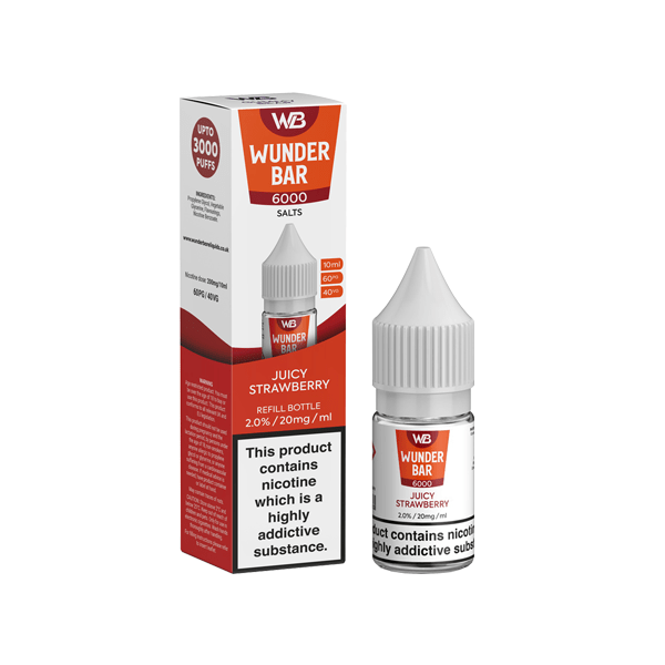 20mg Wunderbar 6000 Salts 10ml Nic Salts (60PG/40VG)Vaping ProductsWunderbarVaperr Shop