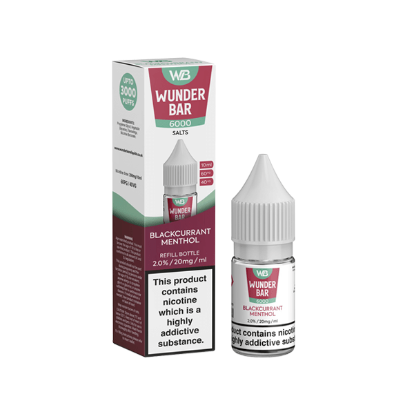 20mg Wunderbar 6000 Salts 10ml Nic Salts (60PG/40VG)Vaping ProductsWunderbarVaperr Shop