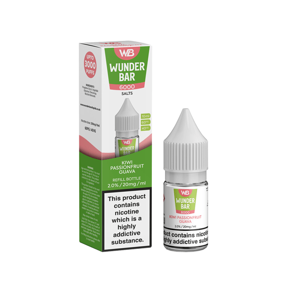 20mg Wunderbar 6000 Salts 10ml Nic Salts (60PG/40VG)Vaping ProductsWunderbarVaperr Shop