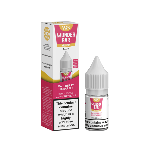 20mg Wunderbar 6000 Salts 10ml Nic Salts (60PG/40VG)Vaping ProductsWunderbarVaperr Shop
