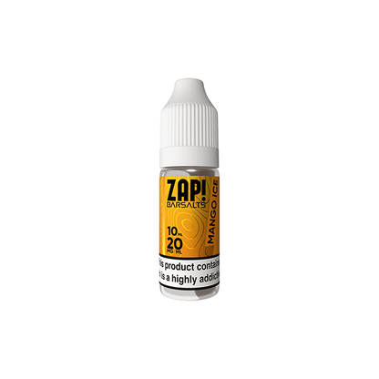 20mg ZAP! Bar Salts Nic Salt 10ml (50VG/50PG)Vaping ProductsZap! JuiceVaperr Shop