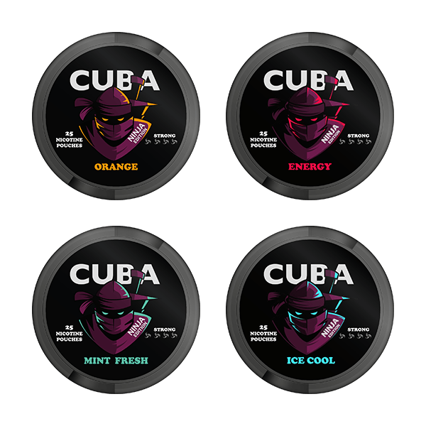 30mg CUBA Ninja Nicotine Pouches - 25 PouchesSmoking ProductsCUBAVaperr Shop