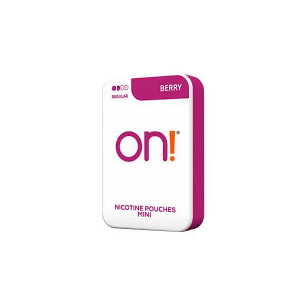 3mg On! Mini Regular Berry Nicotine Pouches - 20 PouchesSmoking ProductsOn!Vaperr Shop
