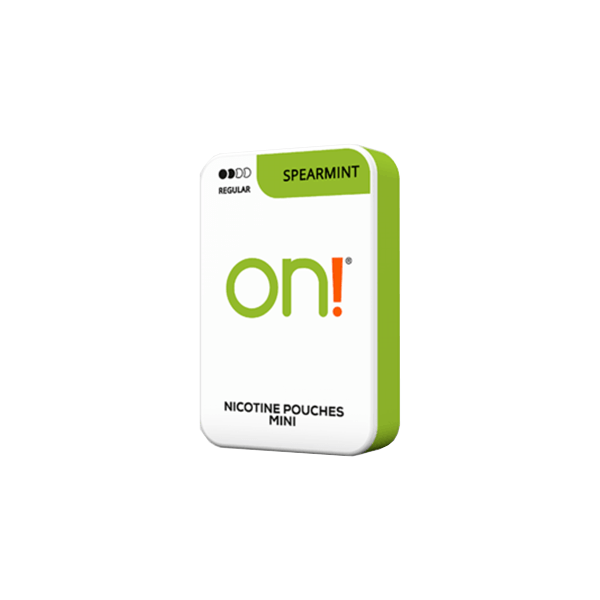3mg On! Mini Regular Spearmint Nicotine Pouches - 20 PouchesSmoking ProductsOn!Vaperr Shop