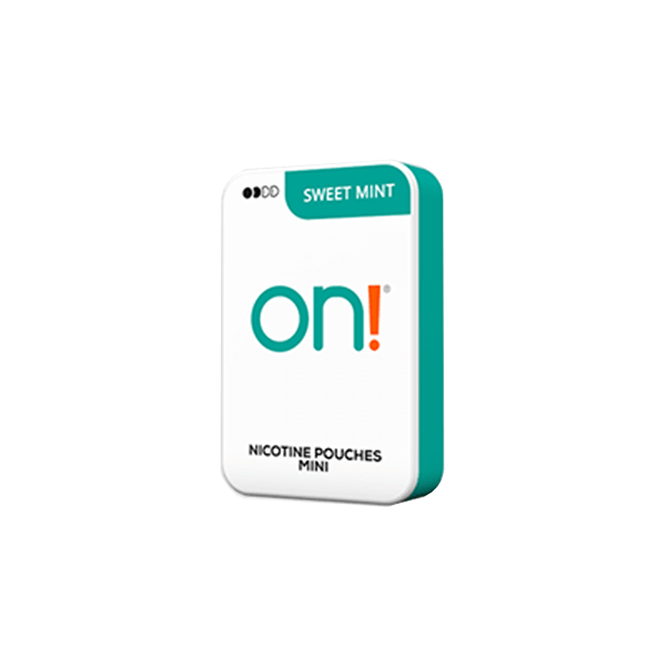 3mg On! Mini Regular Sweet Mint Nicotine Pouches - 20 PouchesSmoking ProductsOn!Vaperr Shop