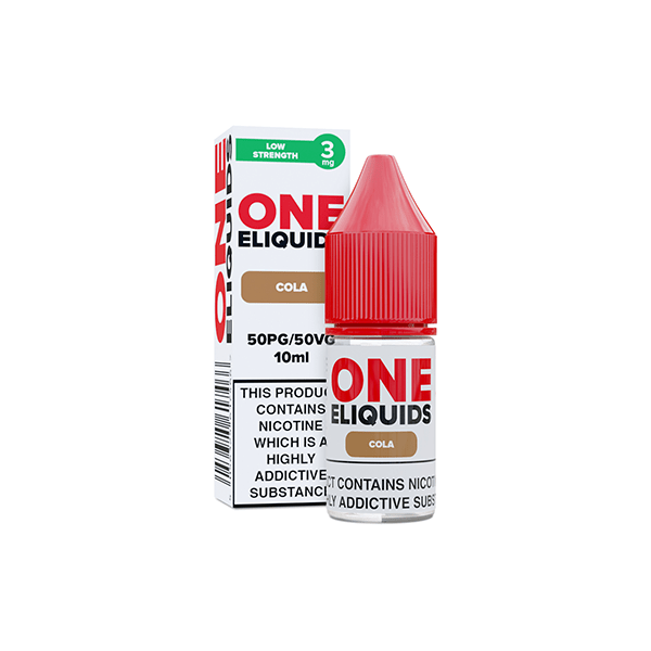 3mg One E - Liquids Flavoured Nicotine E - Liquid 10ml (50VG/50PG)Vaping ProductsOne EliquidsVaperr Shop