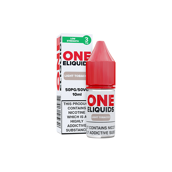 3mg One E - Liquids Flavoured Nicotine E - Liquid 10ml (50VG/50PG)Vaping ProductsOne EliquidsVaperr Shop