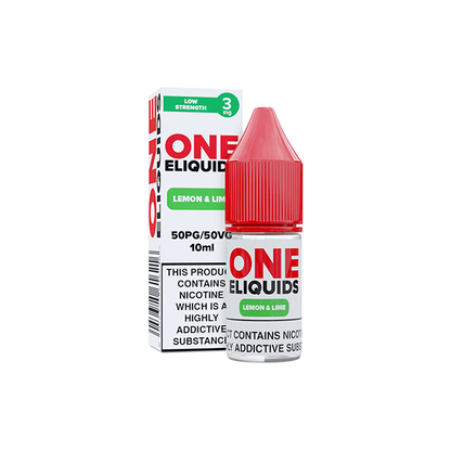 3mg One E - Liquids Flavoured Nicotine E - Liquid 10ml (50VG/50PG)Vaping ProductsOne EliquidsVaperr Shop