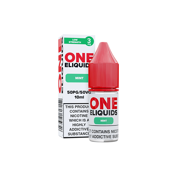 3mg One E - Liquids Flavoured Nicotine E - Liquid 10ml (50VG/50PG)Vaping ProductsOne EliquidsVaperr Shop