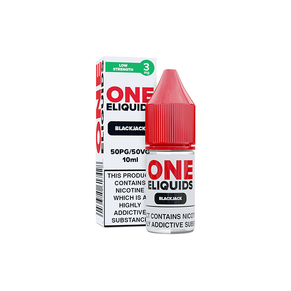 3mg One E - Liquids Flavoured Nicotine E - Liquid 10ml (50VG/50PG)Vaping ProductsOne EliquidsVaperr Shop