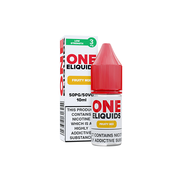 3mg One E - Liquids Flavoured Nicotine E - Liquid 10ml (50VG/50PG)Vaping ProductsOne EliquidsVaperr Shop