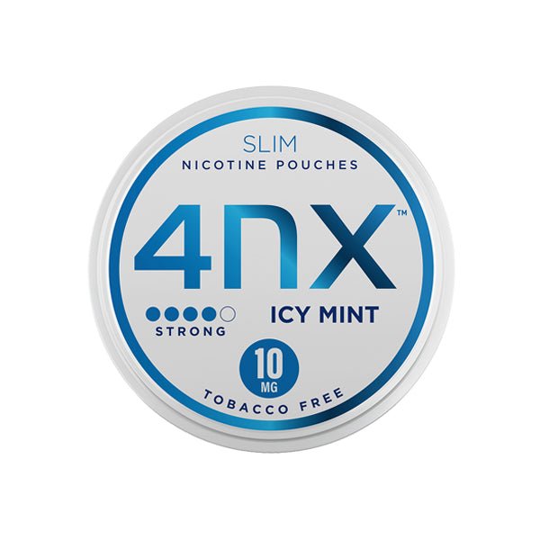 4NX 10mg Icy Mint Slim Nicotine Pouches 20 PouchesSmoking Products4NXVaperr Shop