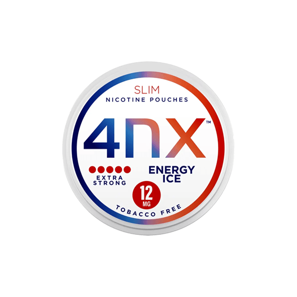 4NX 12mg Energy Ice Slim Nicotine Pouches - 20 PouchesSmoking Products4NXVaperr Shop