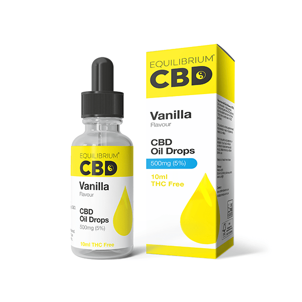 500mg Equilibrium CBD Oil 10ml - Vanilla FlavourCBD ProductsEquilibrium CBDVaperr Shop
