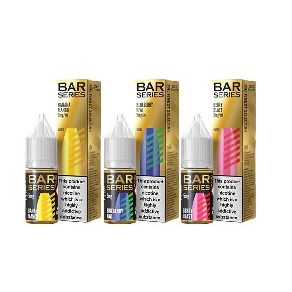 5mg Bar Series Gold Edition 10ml Nic Salt (50VG/50PG)Vaping ProductsBar SeriesVaperr Shop