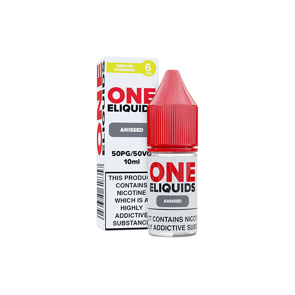 6mg One E - Liquids Flavoured Nicotine E - Liquid 10ml (50VG/50PG)Vaping ProductsOne EliquidsVaperr Shop