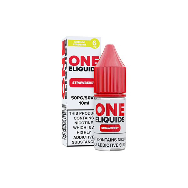 6mg One E - Liquids Flavoured Nicotine E - Liquid 10ml (50VG/50PG)Vaping ProductsOne EliquidsVaperr Shop