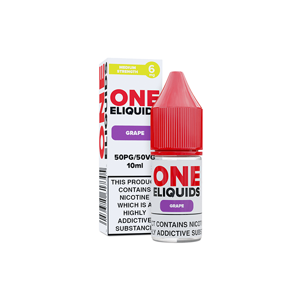 6mg One E - Liquids Flavoured Nicotine E - Liquid 10ml (50VG/50PG)Vaping ProductsOne EliquidsVaperr Shop