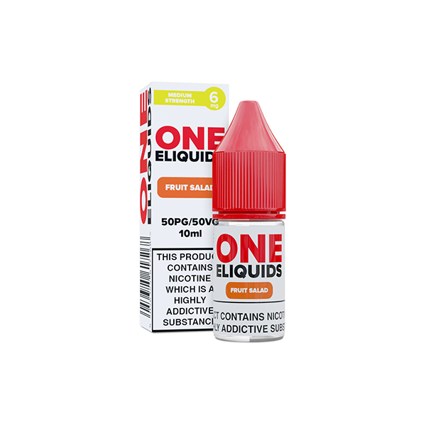 6mg One E - Liquids Flavoured Nicotine E - Liquid 10ml (50VG/50PG)Vaping ProductsOne EliquidsVaperr Shop