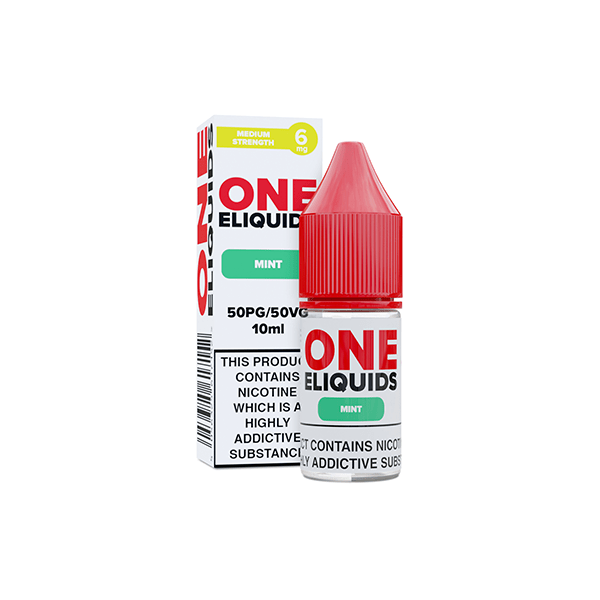 6mg One E - Liquids Flavoured Nicotine E - Liquid 10ml (50VG/50PG)Vaping ProductsOne EliquidsVaperr Shop