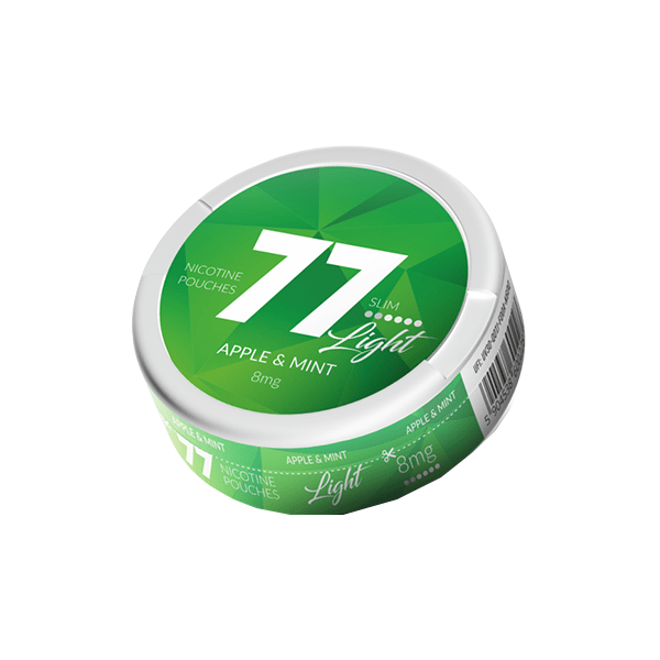 8mg 77 Slim Light Nicotine Pouches - 20 PouchesSmoking Products77Vaperr Shop