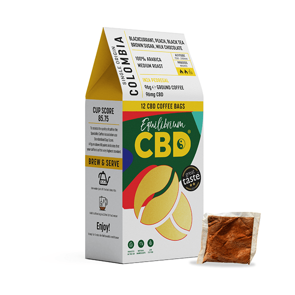 96mg Equilibrium CBD Coffee x 12 coffee bagsCBD ProductsEquilibrium CBDVaperrShop