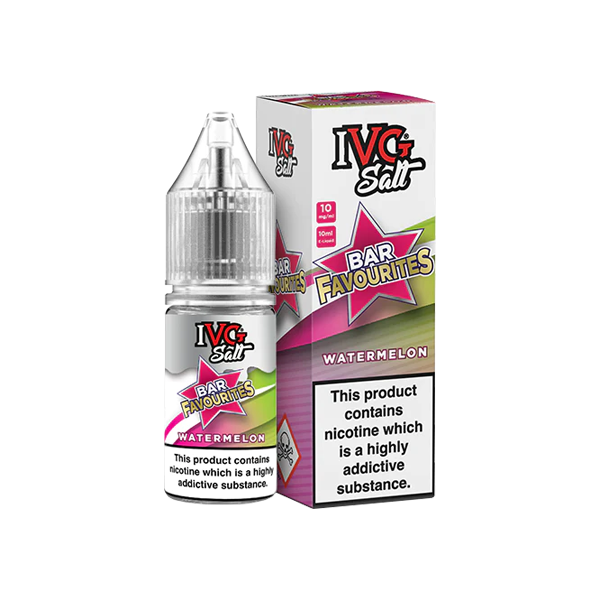 20mg IVG Bar Favourites 10ml Nic Salts (50VG/50PG)