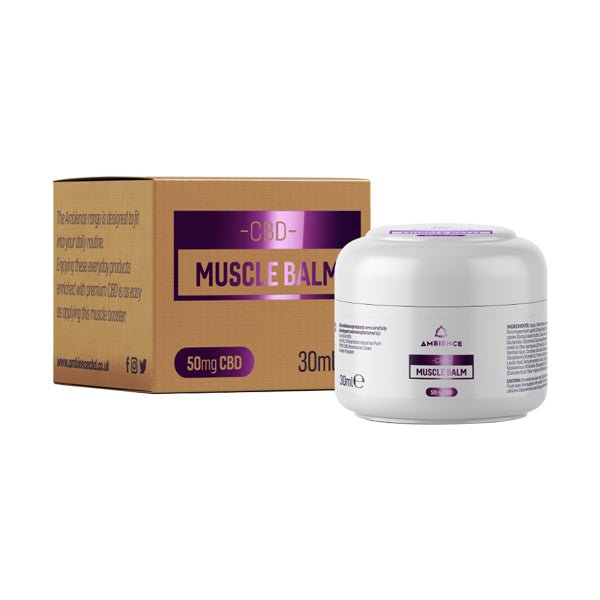 Ambience CBD Infused 50mg CBD Muscle Balm 30mlCBD ProductsAmbience CBDVaperrShop