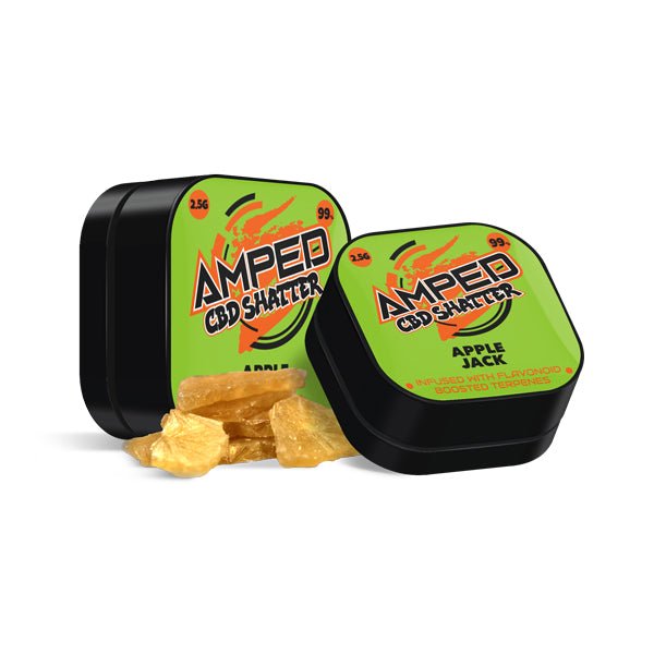Amped CBD 99% CBD Shatter 1gCBD ProductsAmpedVaperr Shop