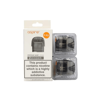 Aspire Minican Replacement Pods Two Pack 2ml (0.8Ohm/1.2Ohm)Vaping ProductsAspireVaperr Shop